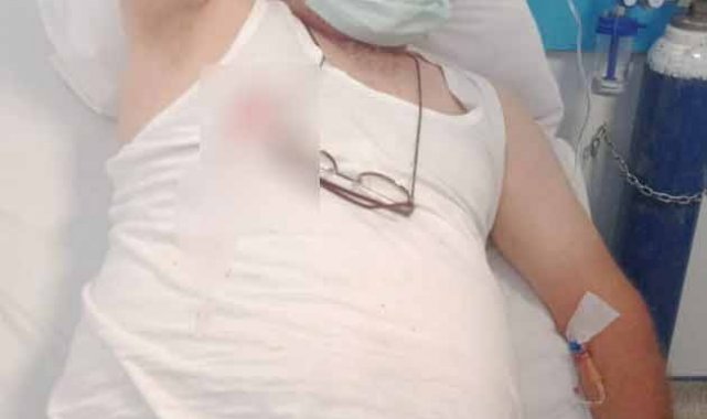 Çay bahçesinde çalışırken yorgun merminin hedefi oldu