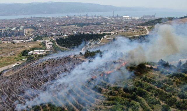 Çevreyi temizlemek isterken 20 dönümlük ormanı yaktı