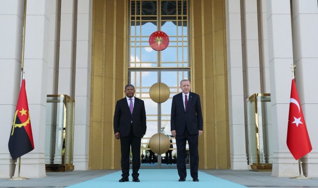 Cumhurbaşkanı Erdoğan, Angola Cumhurbaşkanı Laurenço'yu resmi törenle karşıladı