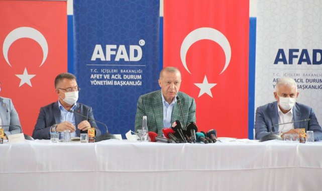 Cumhurbaşkanı Erdoğan: "1 yıl içinde evler tamamlanacak"