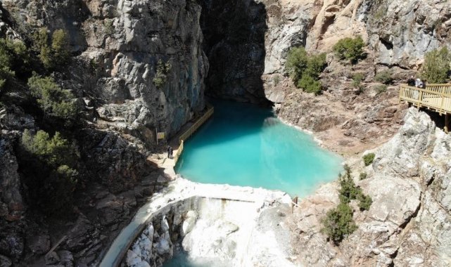 Denizli'de bir kanyon yangınlar nedeniyle kapatıldı