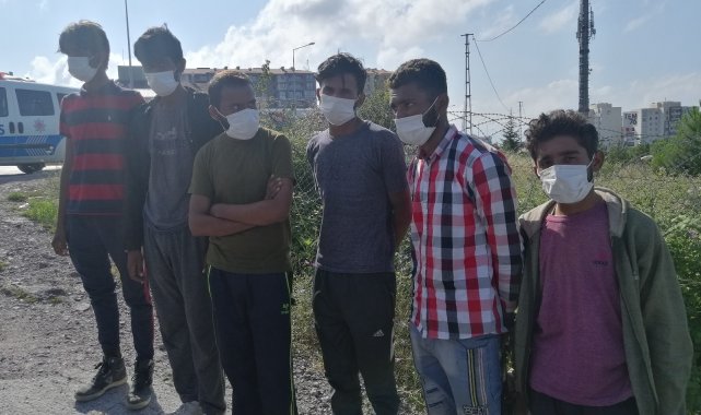 Dinlenme tesisinde 6 kaçak göçmen yakalandı