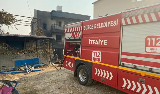 Düzce İtfaiyesi Manavgat&#039;ta