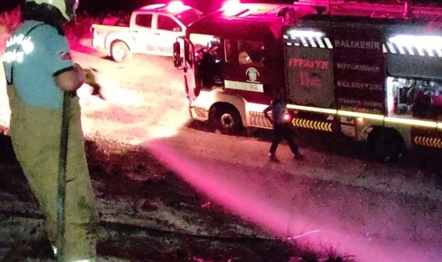 Erdek'te arazi yangını korkuttu