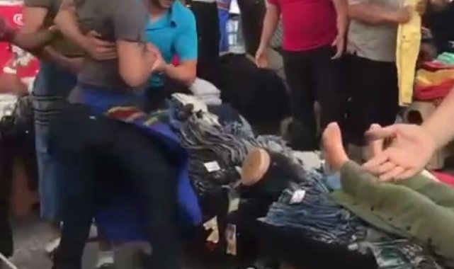 Esenyurt'ta pazarcıların kavgası kamerada