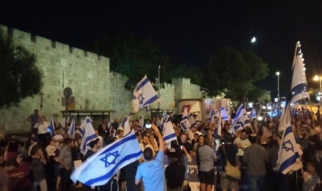 Fanatik Yahudiler, Doğu Kudüs&#039;te yürüyüş düzenledi