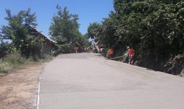 Fatsa'nın mahallelerine beton yol konforu