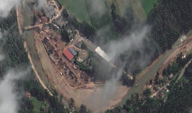 Felaketin vurduğu Schuld köyü uydu fotoğrafı yayınlandı