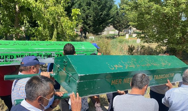 Gölette boğularak ölen amca ve yeğeni son yolculuklarına uğurlandı