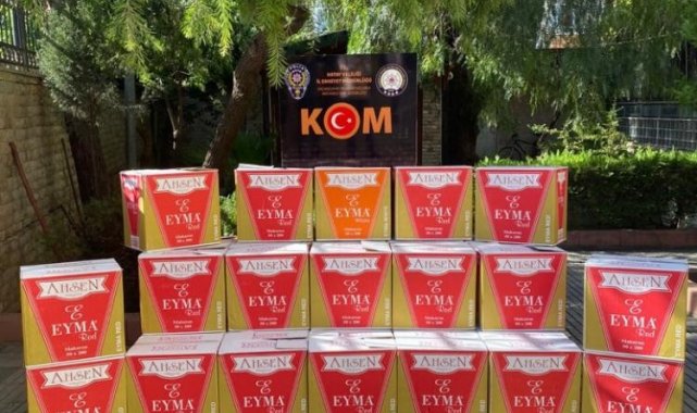 Hatay&#039;da 340 bin adet makaron ele geçirildi