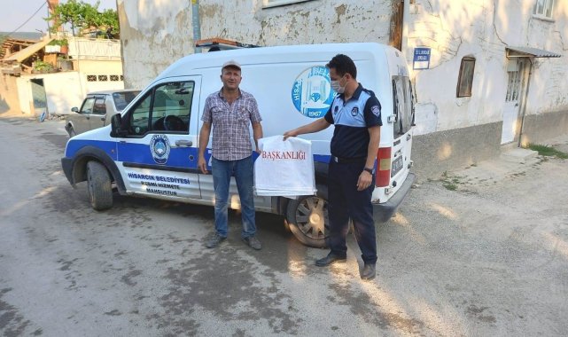 Hisarcık Belediyesi 5 bin kurban atık poşeti dağıttı