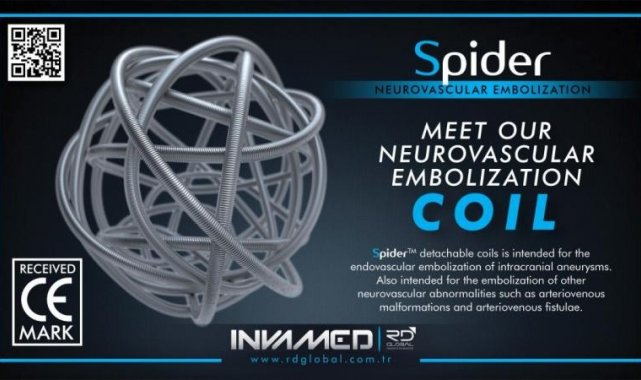 İnvamed RD Global, &#039;Spider Nörovasküler Coil Avrupa Akreditasyonu&#039;nu aldı