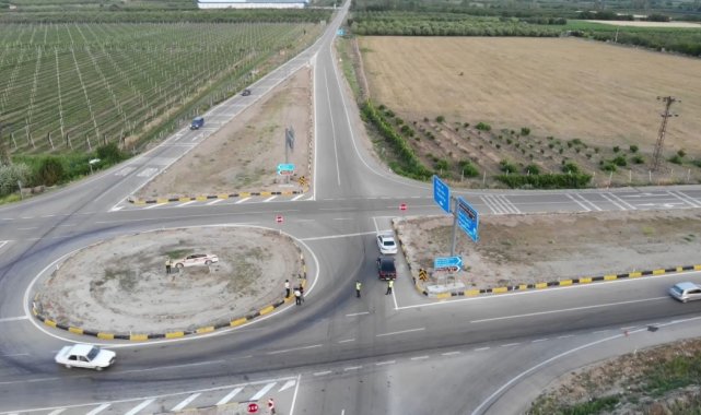Isparta&#039;da Jandarma bayram trafiğini havadan denetledi