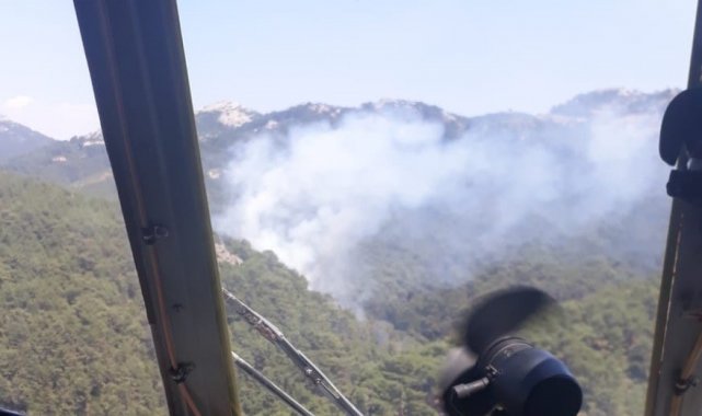 İzmir'de ormanlık alanda çıkan yangın kontrol altında