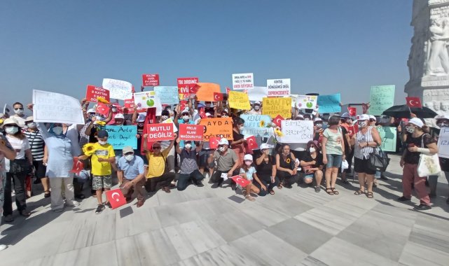 İzmirli depremzedelerden 'emsal artışı' eylemi