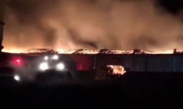 Kahramanmaraş'ta geri dönüşüm tesisinde yangın