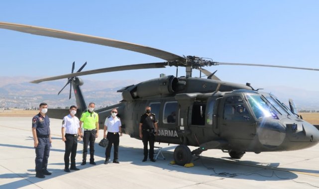 Kahramanmaraş&#039;ta helikopter ile havadan trafik denetimi