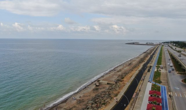 Kaybolan plaj yeniden ortaya çıktı