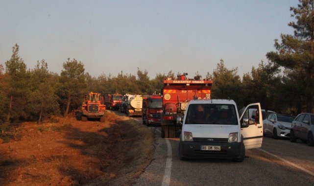 Kilis&#039;teki orman yangını 5 buçuk saatte güçlükle kontrol altına alındı