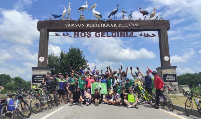 Kızılırmak Deltası&#039;nda 105 kilometrelik tur