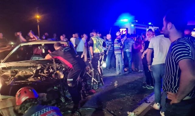 Kontrolden çıkarak karşı şeride geçen araç dehşet saçtı: 1'i çocuk 5 yaralı