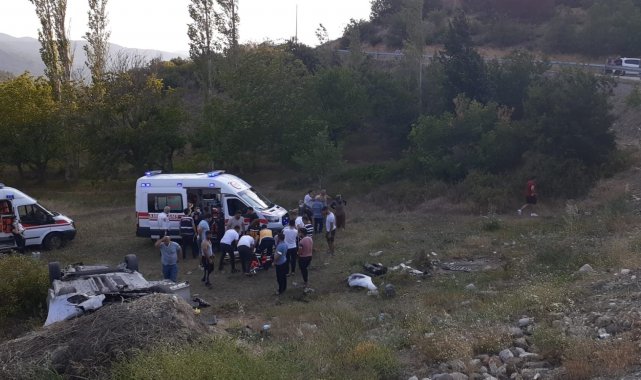 Kontrolden çıkıp şarampole uçtu, 3&#039;ü çocuk 6 yaralı