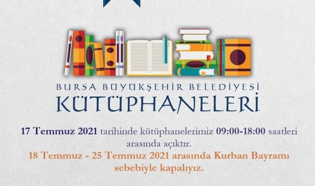 Kütüphanelerde bayram molası