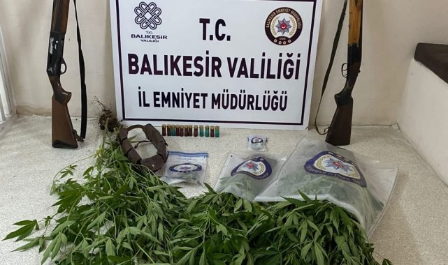 Manyas'ta emniyetten şafak operasyonu