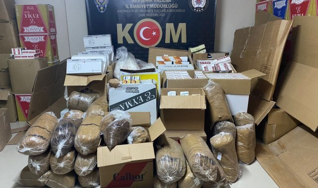 Nevşehir&#039;de 288 bin 480 makaron ele geçirildi