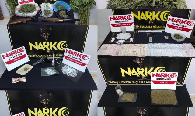 Ödemiş&#039;te narkotik polisi torbacılara göz açtırmıyor