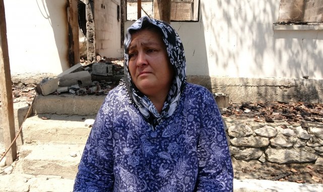 Orman yangında evi yanan kadın: "Canımızı zor kurtardık"