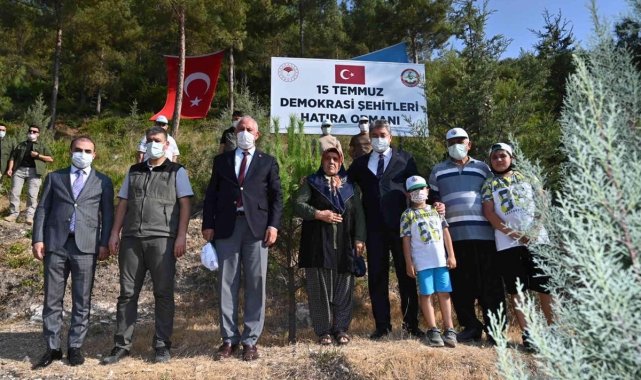 Osmaniye'de 15 Temmuz şehitleri anısına fidan dikildi