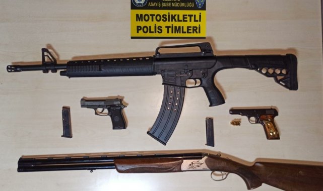 Osmaniye'de şok uygulamalarda 5 silah ele geçirildi