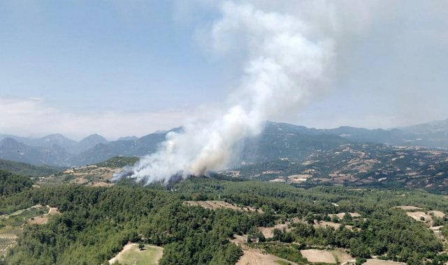 Osmaniye&#039;de yangını kontrol altına alma çalışmaları sürüyor