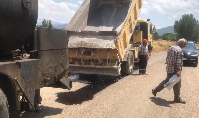 Ovacık&#039;ta yol yapım çalışmaları