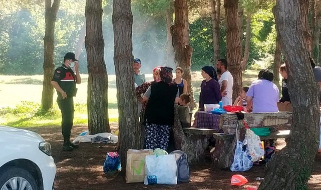 Samsun'da jandarma ekipleri ormanda denetim yaptı