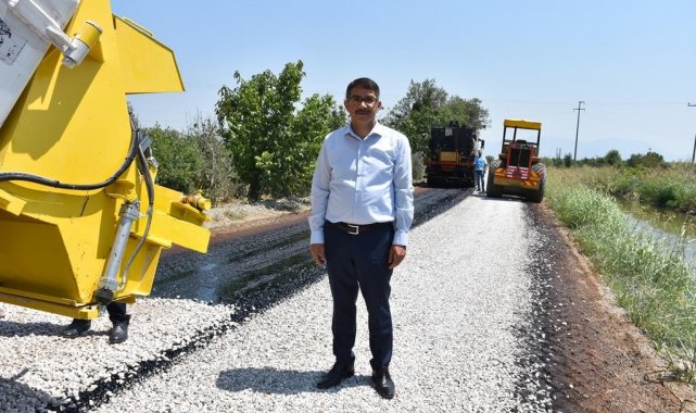 Şehzadeler Belediyesi'nden ovaya soğuk asfalt