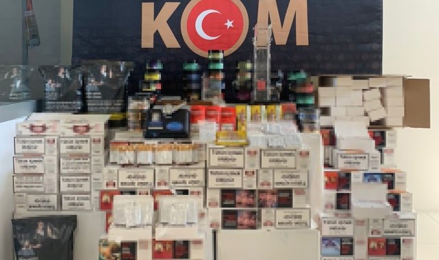 Sivas&#039;ta kaçakçılık operasyonu: 102 bin 600 adet makaron ele geçirildi