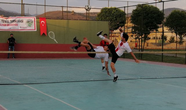 Solhan'da 'Ayak Tenisi Turnuvası' düzenlendi