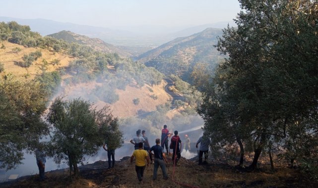 Tarım arazisinde çıkan yangın kontrol altına alındı