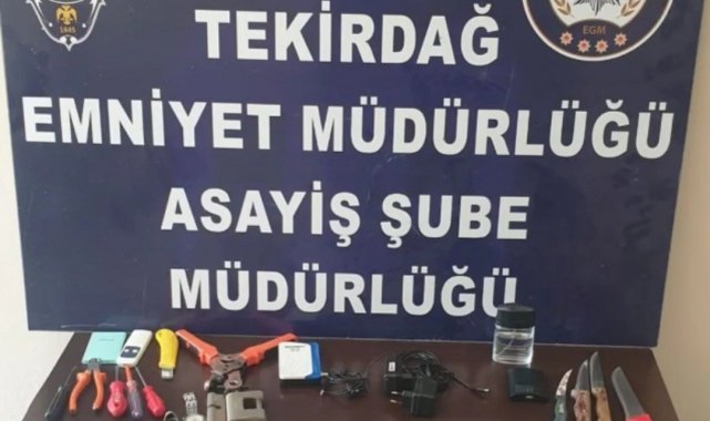 Tekirdağ'da 5 yerden soygun yapan şahıs yakalandı
