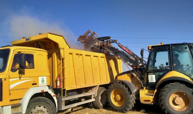 Tepebaşı'nda hafriyat temizliği devam ediyor