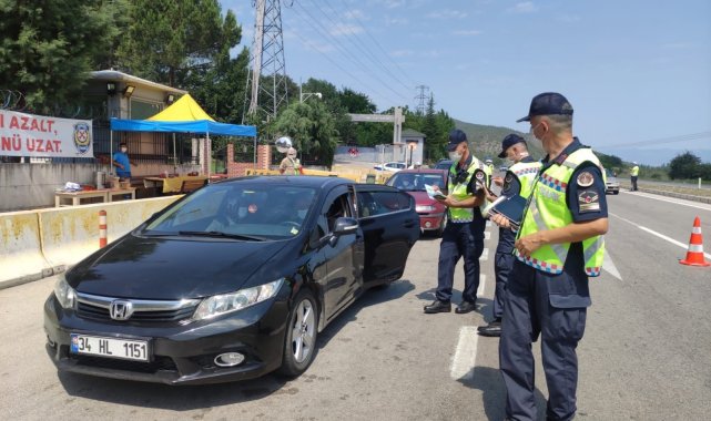Tokat'ta D-100 Karayolunda bayram öncesi trafik denetimi