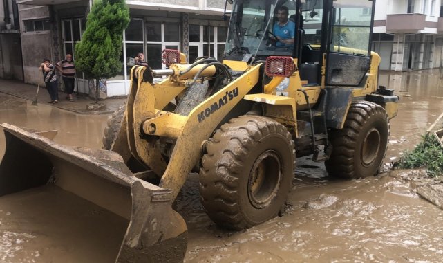 Trabzon Büyükşehir'den afet bölgesine destek