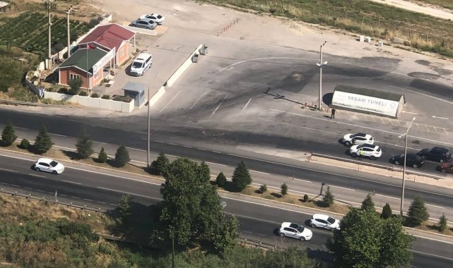 Uşak&#039;ta bayram trafiği havadan denetlendi