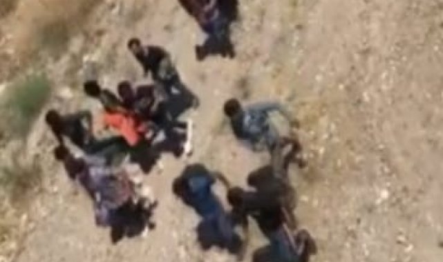 Van'da arazide yürüyerek ilerleyen 113 düzensiz göçmen yakalandı