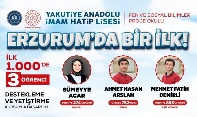 Yakutiye Anadolu İmam Hatip Lisesi&#039;nden büyük başarı