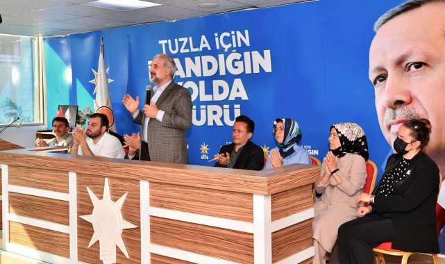 AK Parti İstanbul İl Başkanı Osman Nuri Kabaktepe&#039;den Tuzla&#039;ya ziyaret