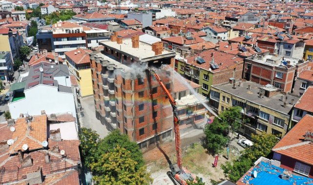Aksaray&#039;da kentsel dönüşümde ilk yıkım başladı