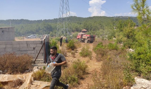 Alanya&#039;daki orman yangını hızlı müdahale ile söndürüldü
